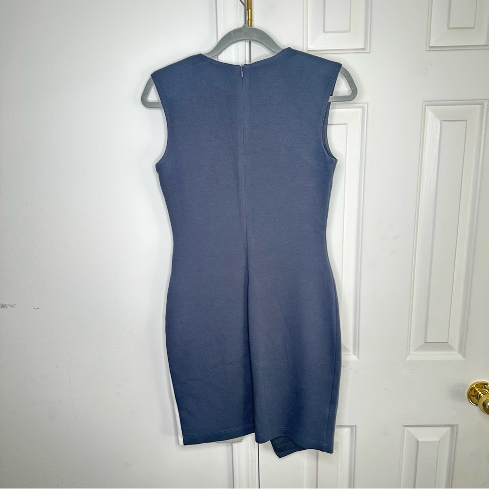 Bailey 44 Thelma Dress in Ebony White Contrast | Size Small| Asymmetrical Hem - Picture 4 of 7